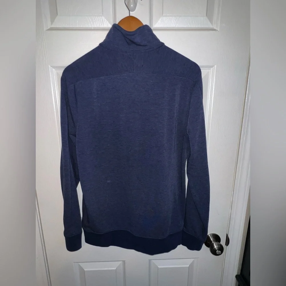 Banana Republic Men’s Medium Polartec 1/4 Zip Long Sleeve Pullover Navy Blue M